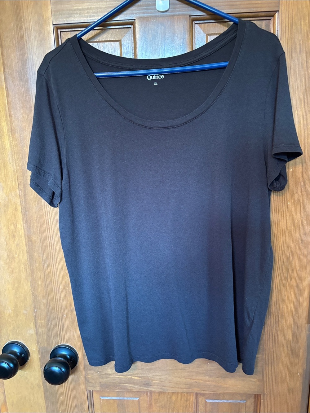 Quince Short Sleeve Scoop Neck Tee Bundle- Black and Navy Women’s Size XL - Picture 2 of 4